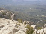 top of Harney Peak; though a modest 7,242 feet, it's not only the highest peak in South Dakota but the highest peak east of the Rockies and west of the Pyrenees